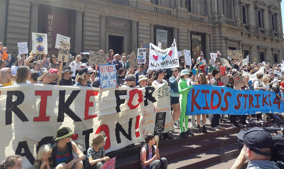 Kids strike for climate action
