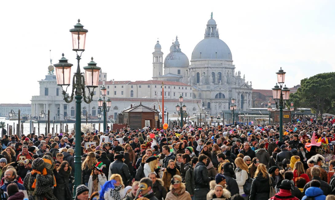 Venice Carnival Crowd
