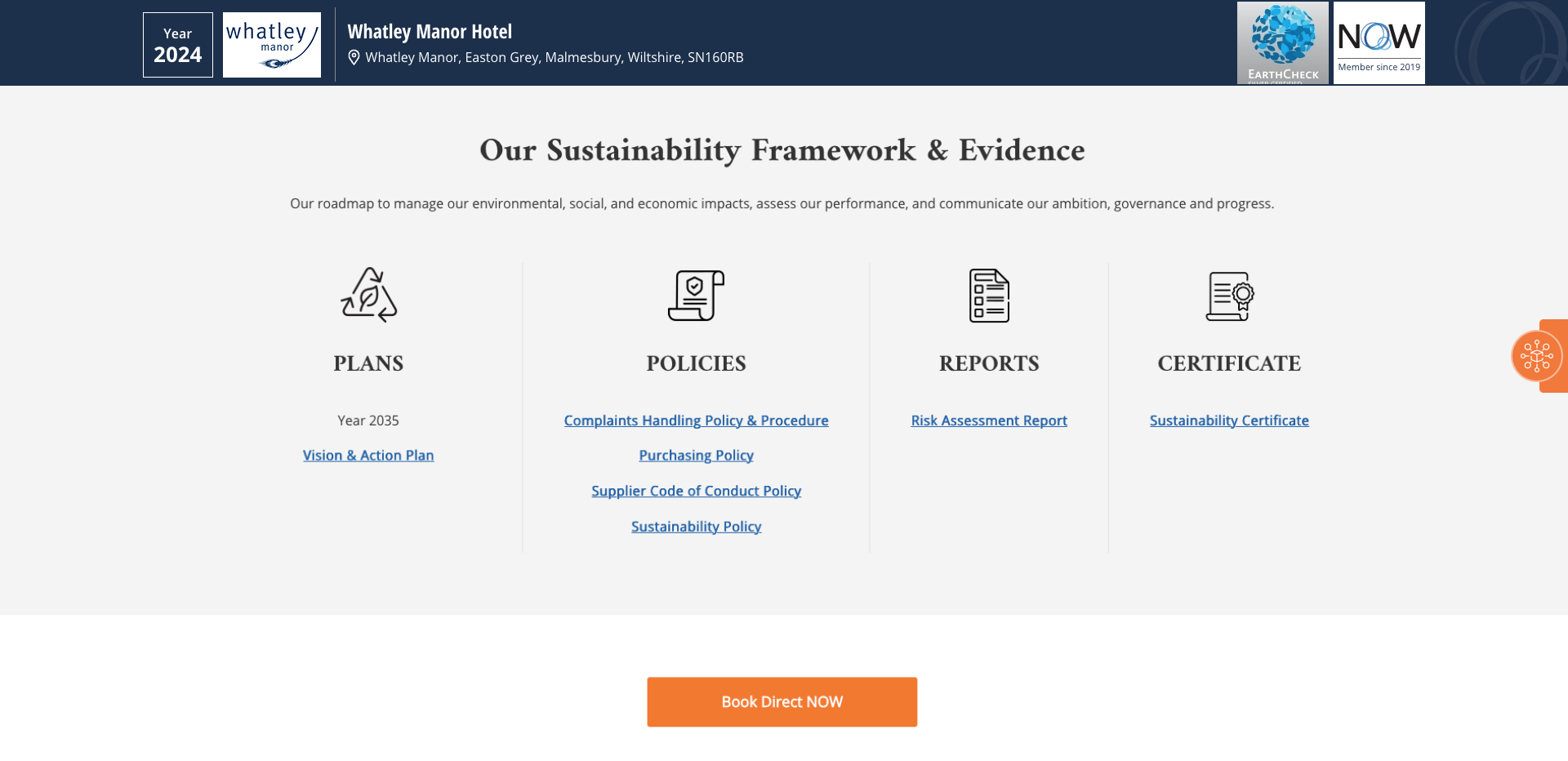 Sustainability Framework & Evidence